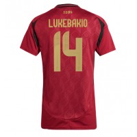 Belgium Dodi Lukebakio #14 Replica Home Shirt Ladies Euro 2024 Short Sleeve